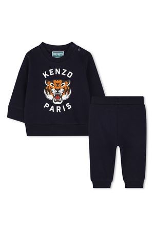 Tuta sportiva blu incotone biologico KENZO KIDS | K60935848